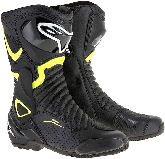 Alpinestars Smx Plus V2 Motorcycle Boots Black White, Black/White